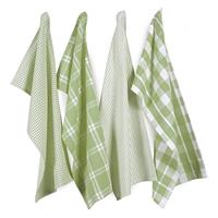 LANE LINEN 100% Cotton Kitchen Dish Cloths, Ultra Soft Absorbent Quick Drying Dish Towels, Multiweave Wash Cloths Dish Towel Sets