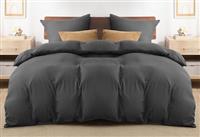 REHAN & 01CO Duvet Cover Sets Soft Brushed Microfiber Bedding Plain Quilt Cover With Pillow Cases