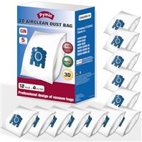 Pymin 4 Pack GN Vacuum Dust Bags Replacements Compatiable with Miele Hoover Bags Classic C1, Complete C2 C3, S227 S240, S270, S400, S400i, S600, S2, S5, S8 Series Vacuum Cleaner