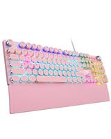 AULA F2088 Mechanical Gaming Keyboard,Typewriter Keyboard with Control Knob,RGB Backlit,Removable Wrist Rest,Ergonomic Keyboard Gaming,108 Keys Wired Keyboard Mechanical for PC/MAC/Laptop