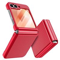 Doeshine for Samsung Galaxy Z Flip 6 Case with Back Screen Protector & Hinge Protection, Slim Fit Stylish Texture Non-Slip Hard Shockproof Protective Cover for Samsung Galaxy Z Flip 6 (Black)