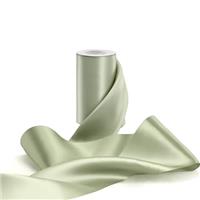 FAKILO Double Faced Satin Ribbon 4 Inch Solid Color Wide Ribbon Perfect for Cutting Ceremony Grand Opening Chair Sashes Bows Making Crafts Sewing Christmas Decor 10 Yards