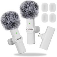 OSA Lavalier Microphone for Phone with Charging Case, Clip o
