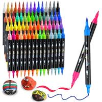 Acrylic Paint Pens for Rock Painting Fabric Glass Stone Ceramic Wood Metal, Dual Tip Acrylic Markers Set for Easter Egg Pumpkins Graffiti Christmas, Arts and Crafts for Adults and Kids