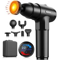 AERLANG Massage Gun with Heat, Massager Deep Tissue Heat Muscle Massager Gun, Powerful Massage Gun for Home Office Workout Muscle Pain Relief with Suitcase Birthday Gift Ideas for Mom Dad Men Women