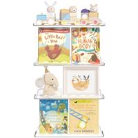 Lifewit Kids Bookshelf 2 Pack, 15" Floating Shelves for Wall Mounted