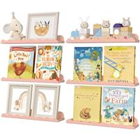 Lifewit Kids Bookshelf 2 Pack, 15" Floating Shelves for Wall Mounted