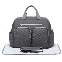 Kono Baby Changing Bag with Mat Nappy Bag Diaper Handbag Hospital Tote Large Travel Messenger for Mum
