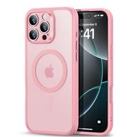 ESR for iPhone 16 Pro Case with MagSafe, Smooth & Slim Silicone Case, Shockproof, Full Screen and Camera Protection, Anti-Scratch, Soft Microfiber Lining, Cloud Series, Pink