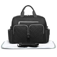 Kono Baby Changing Bag with Mat Nappy Bag Diaper Handbag Hospital Tote Large Travel Messenger for Mum