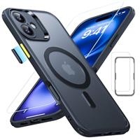 ESR for iPhone 15 Pro Max Case (5 in 1) Set, Translucent Matte Case with Screen Protector and Camera Lens Protectors, Compatible with MagSafe, Military-Grade Protection, Classic Series, Frosted Black