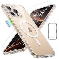 ESR for iPhone 16 Pro Case with MagSafe, Smooth & Slim Silicone Case, Shockproof, Full Screen and Camera Protection, Anti-Scratch, Soft Microfiber Lining, Cloud Series, Pink