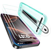 ESR 3 Pack for iPhone 16 Pro Max Screen Protector Tempered Glass, [9H Hardness] [Military Grade Shatterproof] Full Coverage Film with Flawless Fit Tray, HD Clear, Scratch Resistant
