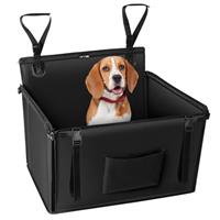 KYG Extra Stable Dog Car Seat Waterproof Dog Car Seat for Dogs Non-Slip Pet Car Seat Scratch Proof Car Seat for Dogs Large-with 4 Fastening Straps Dog Car Seat for Back Seat-up to 26 KG