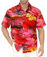 Gavliuu Hawaiian Shirt for Men - Men's Hawaiian Button Down Shirts Floral Shirts Printed Casual Short Sleeves