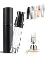 ASADAYS Portable Perfume Atomiser Refillable - 5ml Empty Travel Spray Bottle, Nano Mist, Bottom Filling Mini Atomizer, Pocket Size Cologne Dispenser for Women and Men