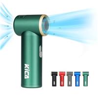 Kica Jetfan Mini Handheld Fan,3000mAh USB Rechargeable Portable fan,Powerful Airflow Desk Fan with14h Working Time,Metal Shell Feels Cool,Slider Speed Adjustment,for Home Office Outdoor Travel-Red