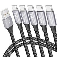 eyjiew USB C Charger Cable, USB Type C Fast Charging Braided Phone Charger Cable