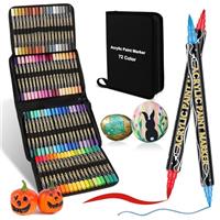colpart Dual Tip Acrylic Paint Pens Acrylic Markerss