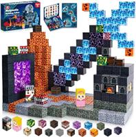 Goody King Magnetic Blocks - 150 PCS Magnetic Building Blocks Dark Castle Sword Domain Toys for Montessori Toddler Birthday Gifts - STEM Sensory Toys for Age 3+