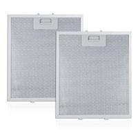 2 Pack Cooker Hood Filter 320 x 260 mm, Universal Metal Grea