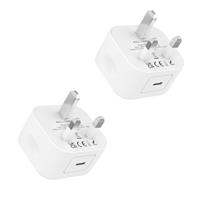 USB C Plug, 25W 2Pack USB C Fast Charger Plug Power Adapter for iPhone 16/15/14/13/12/11 Pro/Pro Max/XS Max/XS/XR/X/SE 2022/10/8, iPad, Samsung Galaxy, Fast Charger USBC Type C Plug UK Power Adapter
