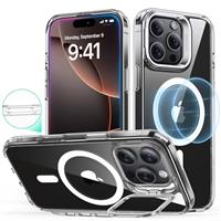 ESR for iPhone 16 Pro Case, Camera Control Compatible with MagSafe, Military-Grade Protective Case, Built-in Stash Stand Phone Case, Scratch-Resistant Back Cover, Classic Series, Clear