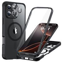 ESR for iPhone 16 Plus Case Set, 1 Set Individual Lens Protectors, Compatible with MagSafe Phone Case, Full-Coverage Military-Grade Protection, Scratch Resistant, Armor Series,Clear Black