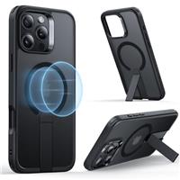 ESR for iPhone 16 Pro Max Case with Stand, Compatible with MagSafe, Magnetic Kickstand Case for iPhone 16 Pro Max, Military-Grade Protection Shockproof Case, Boost Series, Clear Grey