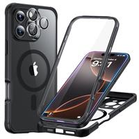 ESR for iPhone 16 Plus Case Set, 1 Set Individual Lens Protectors, Compatible with MagSafe Phone Case, Full-Coverage Military-Grade Protection, Scratch Resistant, Armor Series,Clear Black