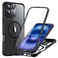 ESR for iPhone 16 Plus Case Set, 1 Set Individual Lens Protectors, Compatible with MagSafe Phone Case, Full-Coverage Military-Grade Protection, Scratch Resistant, Armor Series,Clear Black