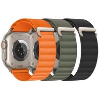 3 Pack Alpine Loop Compatible with Apple Watch Straps 45mm 44mm 46mm 49mm 42mm for Women Men, Nylon Sport Loop Replacement Band mit C-Hook for iWatch Ultra 2 1 SE Series 10 9 8 7 6 5 4 3 2 1
