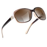 SIPHEW Oversized Polarised Sunglasses Womens, Classic Design Ladies Sunglasses with UV400 Protection Sun Glasses for Women