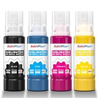 Sublimation Ink for Eco Tank Printer, Sublimation Ink Refill Bottles Compatible for ET-1810 ET-2850 ET-2860 ET-2870 ET-2876 ET-2820 ET-15000 ET-14000 ET-4800 ET-2760 ET-2800 PrinterKCMY