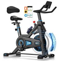 DMASUN Exercise Bike Professional with Large Tablet Holder & Comfortable Seat, Indoor Cycling Bike for Home Cardio, Fitness Stationary Bike with 350LBs Capacity (Additional Soft Seat Cushion Cover)
