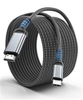 ALLEASA USB C to HDMI Cable 4K, Anti-Interference Gold-Plated Plugs, Aluminum Type-C to HDMI Cord, Thunderbolt 3 & 4 Compatible for MacBook, iMac, iPad Pro, Galaxy, Surface, Dell, HP
