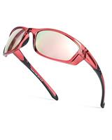 Myiaur Women Sports Sunglasses for Running Cycling UV400 Protection Polarized Lens Lightweight Wrap Around Design M8140