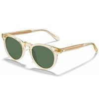 CARFIA Men's Sunglasses Polarised Round Vintage Acetate Design UV400 Protection Cat 3 Eyewear for Driving and Travel CA5506