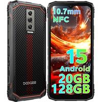 DOOGEE 2025 Blade10 Rugged Smartphone Android 15, 10.7mm Ultra-thin Rugged Phone, 20GB RAM 128GB ROM/2TB TF, 90Hz 6.56 HD+, 3 Card Slots, 4G Dual SIM IP68 Waterproof Phone, 16MP, Face Unlock/OTG/NFC