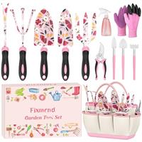 Fixmend Gardening Gifts for Women12 Pcs Garden Tools Set with Flower Print, Gardening Hand Tools Gift Kits for Birthday, Mother's Day, Christmas, Retirement, Valentine's Day
