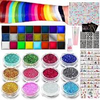 Kids' Festival Face Paint Kit - Glitter Tattoos, Gems & Temporary Tattoos - Perfect for Girls' Birthdays & Parties