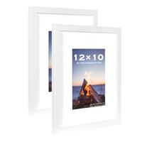 Scholar Tree White 12x10 Photo Frames Set of 2 - Wooden Pict