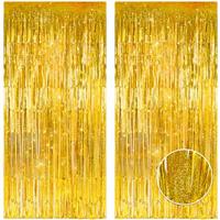 SUNBEAUTY Tinsel Curtain Gold - Tinsel Curtains Gold Foils F
