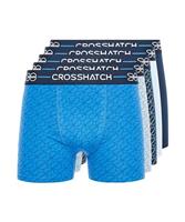 Crosshatch 3 & 5 Pack Men's Boxers, Mens Underwear Multipack, Cotton Trunks Briefs S, M, L, XL, XXL,XXXL by Clothing247
