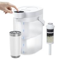 Waterdrop FreshTaste Soften Water Instant Electric Rechargeable Water Filter Jug, 4L Water Filter Dispenser, Reduce Calcium, Chlorine, Lead, Copper, Purify