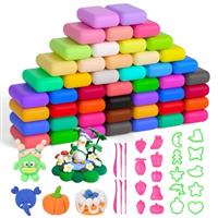 AUAUY Air Dry Clay, Ultra Light Modeling Clay, DIY Creative Magic Clay, No-Toxic Modeling Clay & Dough, Arts and Crafts Kits for Boys Girls, Best Gifts for Kids