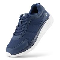 FitVille Mens Extra Wide Fitting Trainers Lightweight Breathable Walking Sneakers Comfortable Shoes for Plantar Fasciitis Swollen Feet