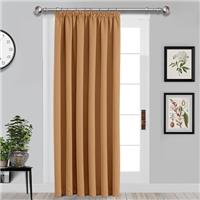 Yorkshire Bedding Thermal Blackout Pleated Curtains, Noise Reducing Tape Top Insulated, Sunlight Blocker, Dark and Plain Curtains Window Treatment with 2 Tie Backs