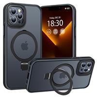 BENTIACC Phone Case for iPhone, with Invisible Stand, with Mag-Safe, Military Protection, [Translucent Matte] Anti-fingerprint iPhone Case