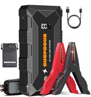 Car Battery Jump Starter, 2500A Jump Starter (for 8.0L Gas or 6.5L Diesel Engine), Battery Jumper Starter Portable, Jump Box, Jump Start Battery Pack with Jumper Cable, LED Light/USB QC3.0